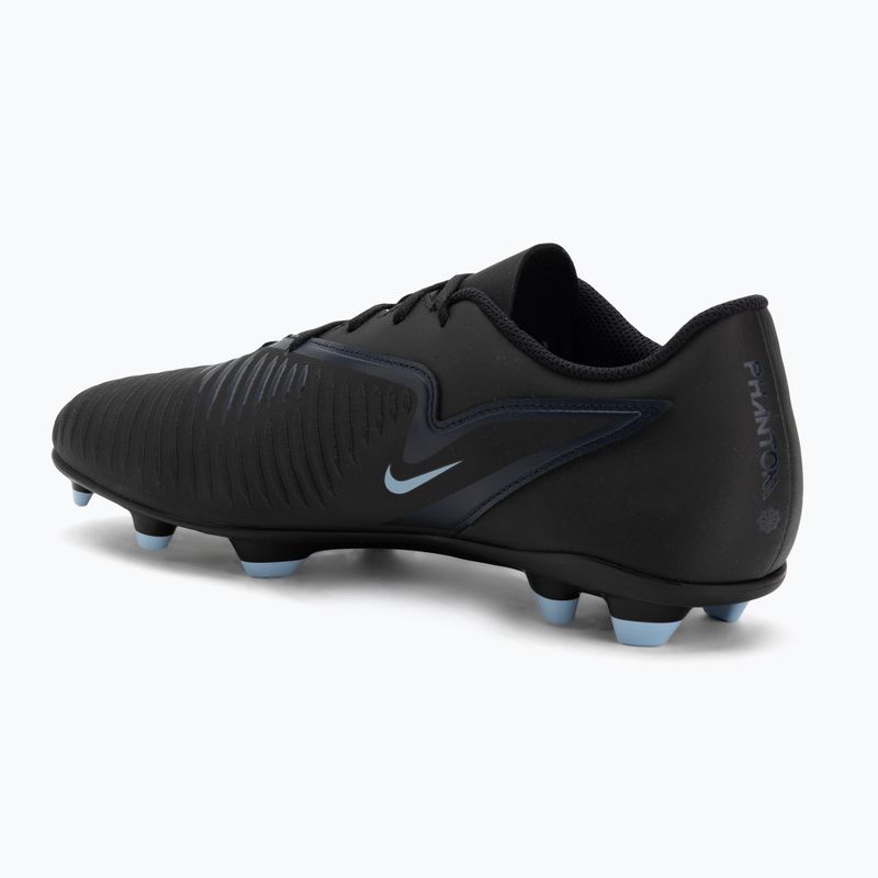 Scarpe da calcio uomo Nike Phantom 6 Low Club FG/MG nero/nero 3