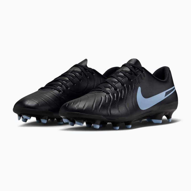 Scarpe da calcio da uomo Nike Tiempo Legend 10 Club FG/MG nero/nero 10