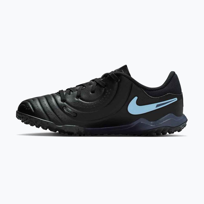 Nike Tiempo Legend 10 Academy TF scarpe da calcio per bambini nero/nero 9