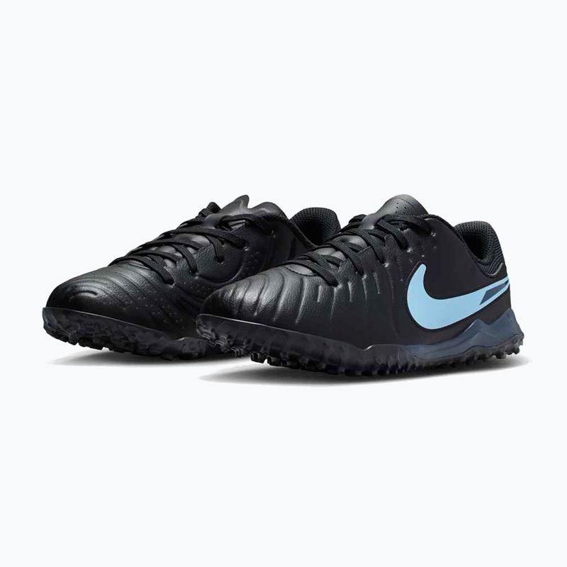 Nike Tiempo Legend 10 Academy TF scarpe da calcio per bambini nero/nero 10