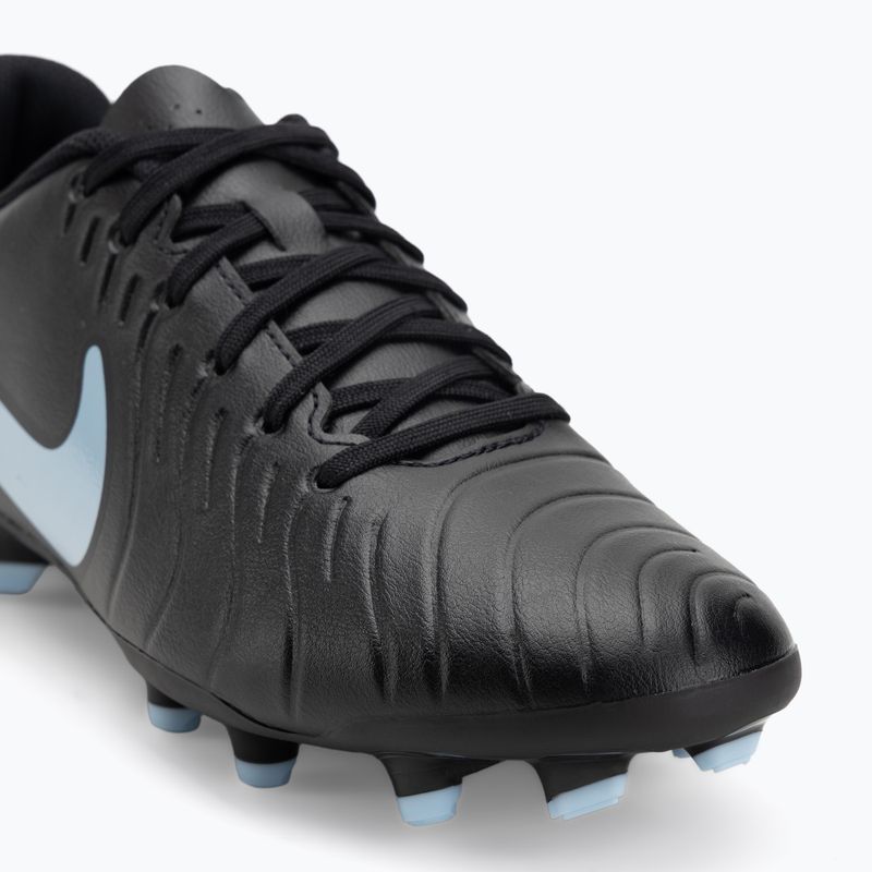 Scarpe da calcio da uomo Nike Tiempo Legend 10 Club FG/MG nero/nero 7