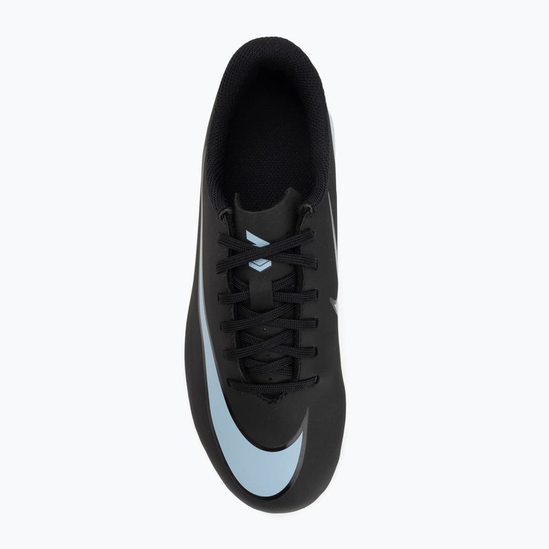 Scarpe da calcio per bambini Nike Mercurial Vapor 16 Club FG/MG nero/blu ghiaccio 5