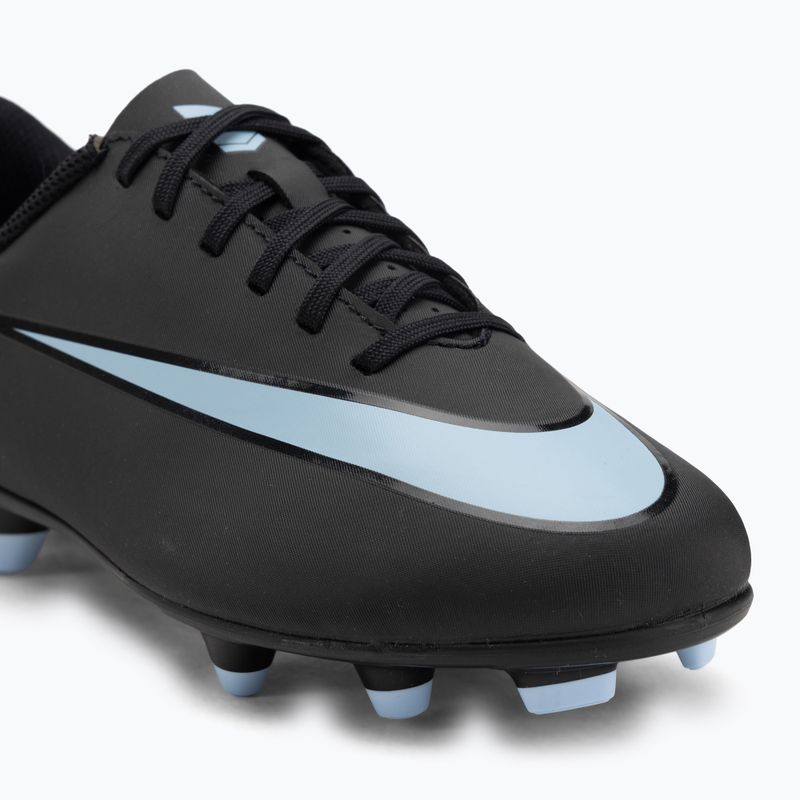 Scarpe da calcio per bambini Nike Mercurial Vapor 16 Club FG/MG nero/blu ghiaccio 7