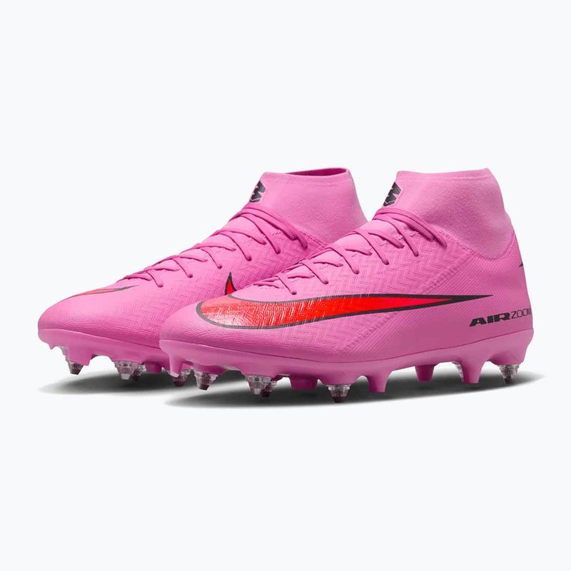 Scarpe da calcio uomo Nike Mercurial Superfly 10 Academy SG-Pro magic flamingo/nero/total crimson 10