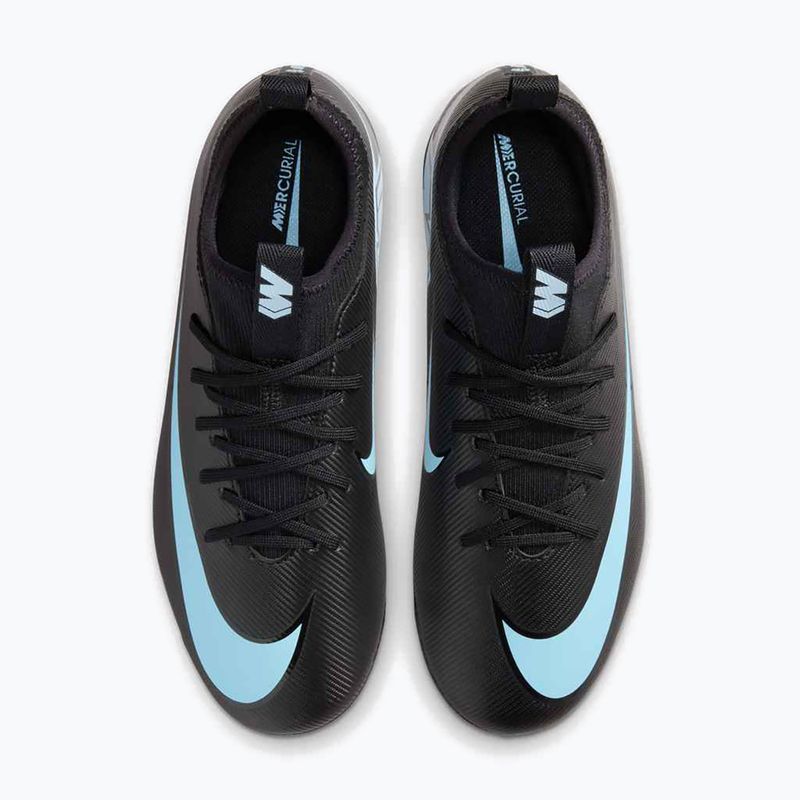 Scarpe da calcio per bambini Nike Mercurial Vapor 16 Academy AG nero/blu ghiaccio 6