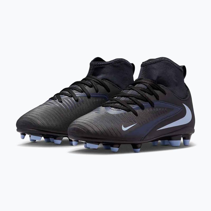 Nike Phantom 6 High Club FG/MG nero/nero scarpe da calcio per bambini 10