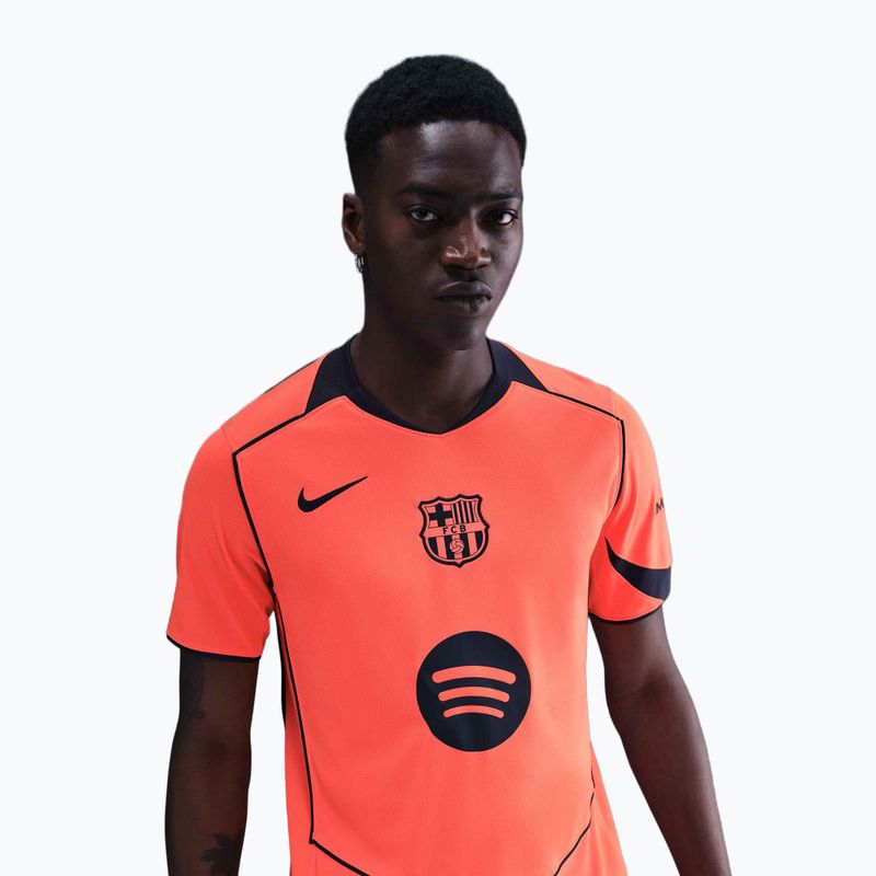 Maglia da calcio uomo Nike FC Barcelona 2025/26 Stadium Third bright mango/midnight navy/midnight navy 4