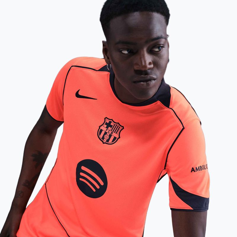 Maglia da calcio uomo Nike FC Barcelona 2025/26 Stadium Third bright mango/midnight navy/midnight navy 6