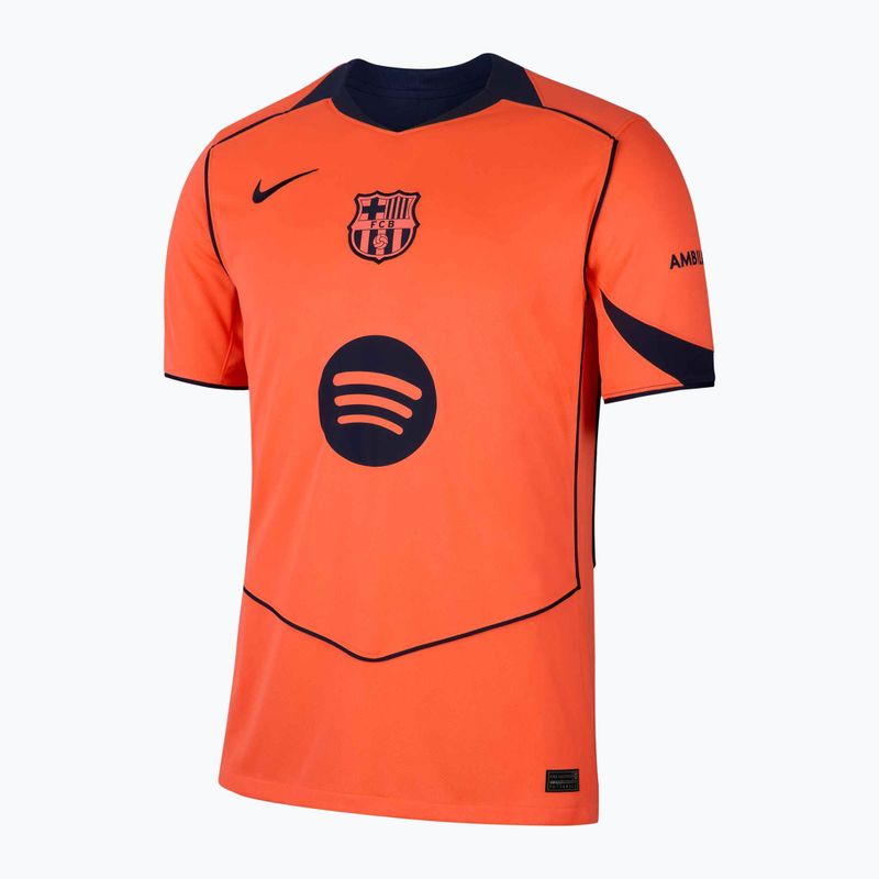 Maglia da calcio uomo Nike FC Barcelona 2025/26 Stadium Third bright mango/midnight navy/midnight navy 7