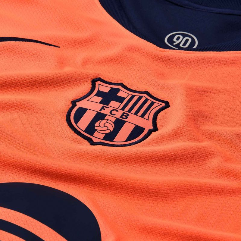 Maglia da calcio uomo Nike FC Barcelona 2025/26 Stadium Third bright mango/midnight navy/midnight navy 9