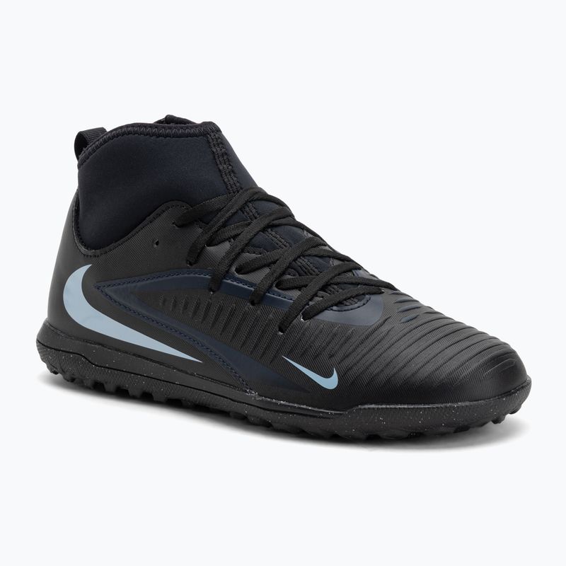 Scarpe da calcio per bambini Nike Phantom 6 High Club Jr TF nero/nero