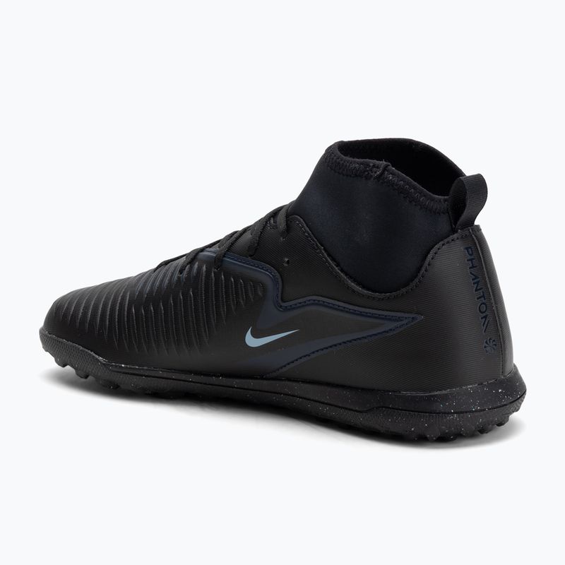 Scarpe da calcio per bambini Nike Phantom 6 High Club Jr TF nero/nero 3