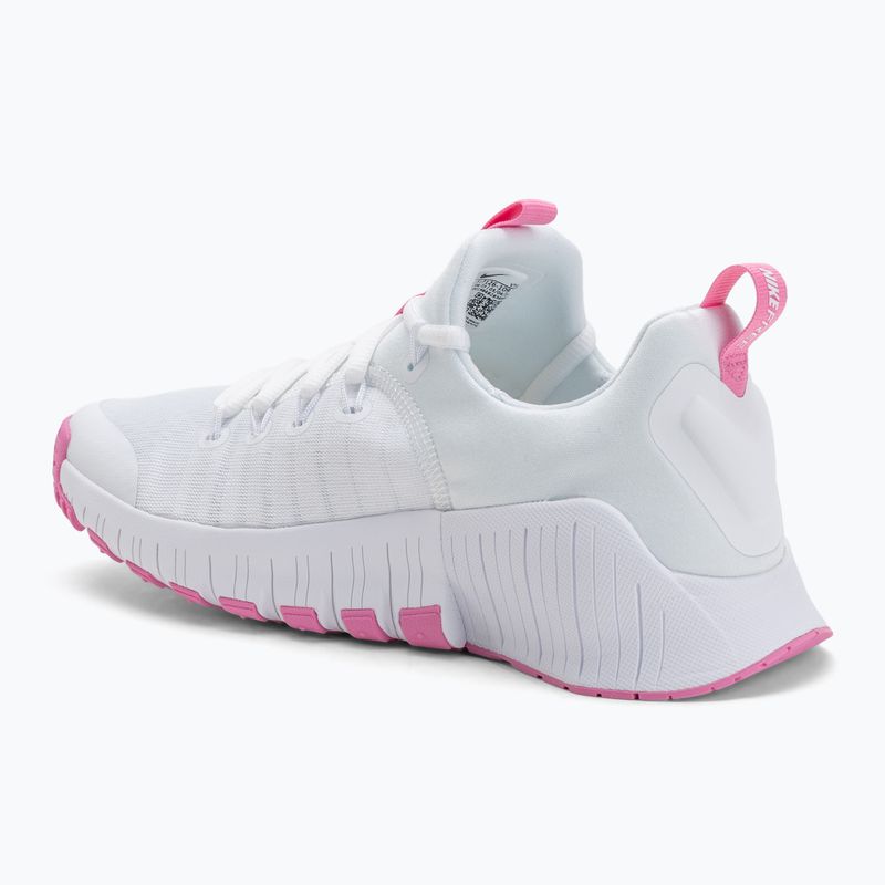 Scarpe da ginnastica da donna Nike Free Metcon 6 bianco/rosa brillante 3