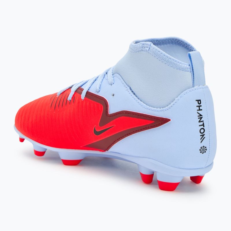 Nike Phantom 6 High Club FG/MG scarpe da calcio per bambini royal tint/bright crimson 3