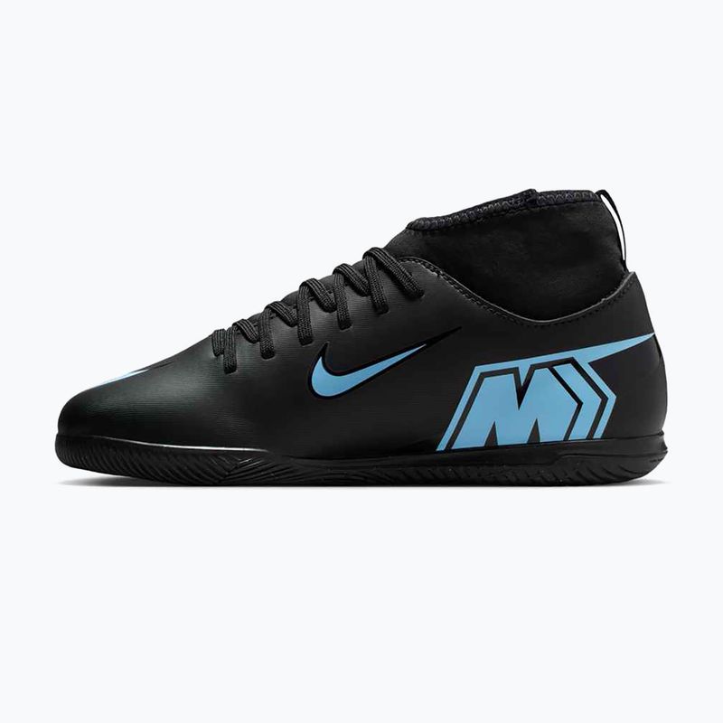 Scarpe da calcio per bambini Nike Mercurial Superfly 10 Club nero/blu ghiaccio 9