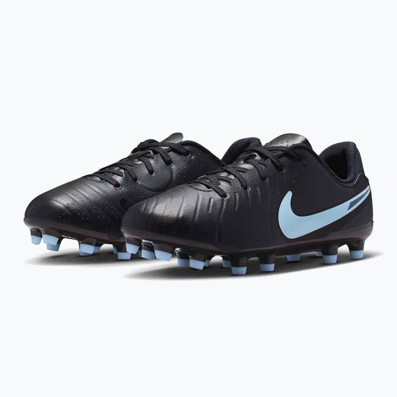 Scarpe da calcio per bambini Nike Tiempo Legend 10 Academy FG/MG nero/nero 10