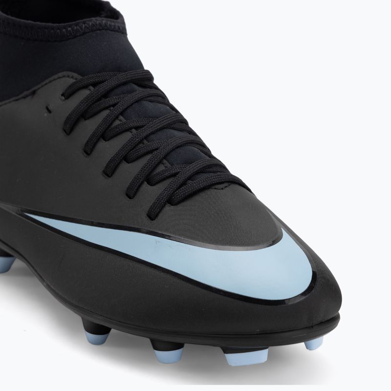Scarpe da calcio per bambini Nike Mercurial Superfly 10 Club FG/MG nero/blu ghiaccio 7