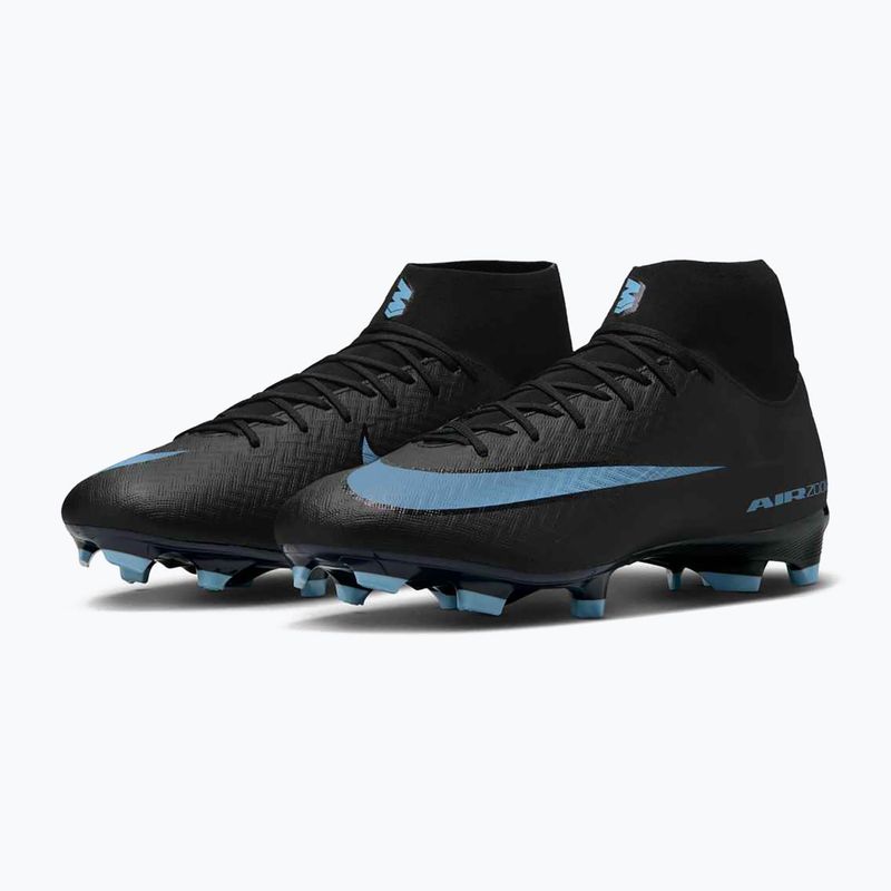 Scarpe da calcio uomo Nike Mercurial Superfly 10 Academy MG nero/blu ghiaccio 10