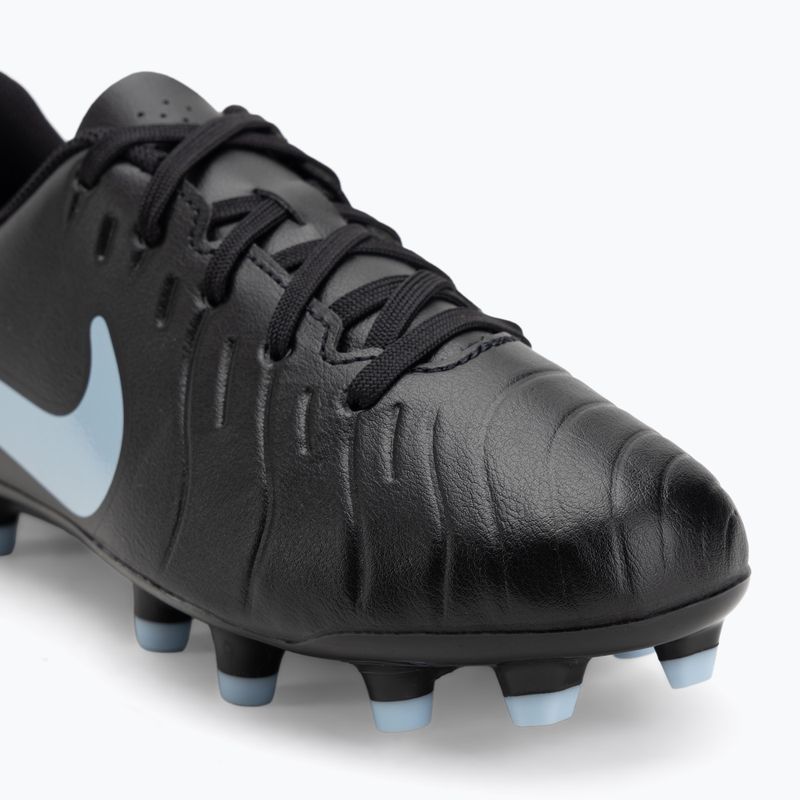Scarpe da calcio per bambini Nike Tiempo Legend 10 Club FG/MG nero/nero 7