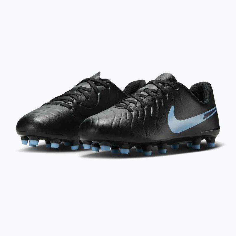 Scarpe da calcio per bambini Nike Tiempo Legend 10 Club FG/MG nero/nero 10
