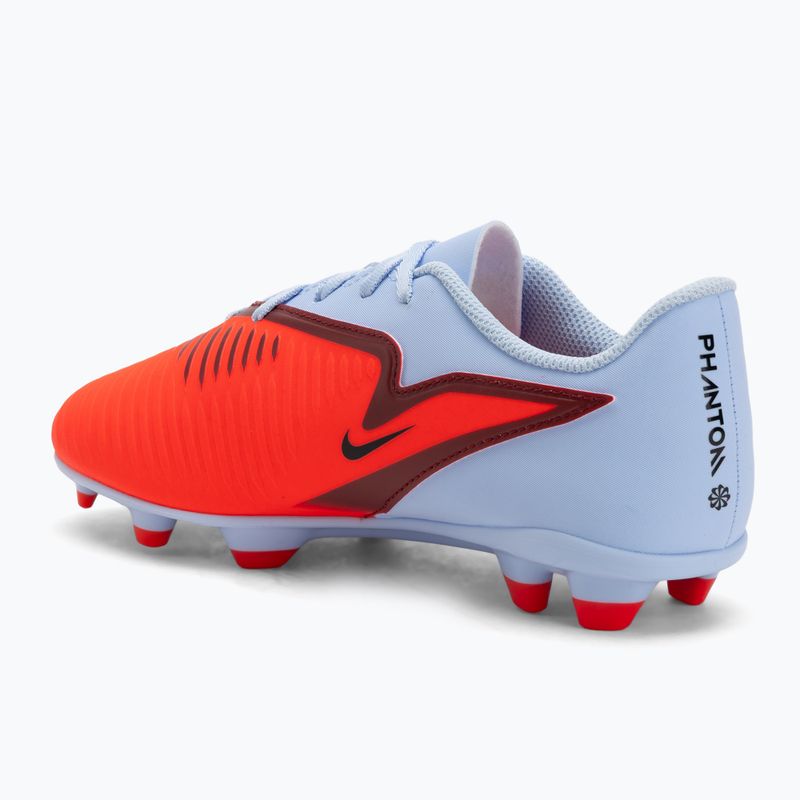 Nike Phantom 6 Low Club MG royal tint/bright crimson/nero scarpe da calcio per bambini 3