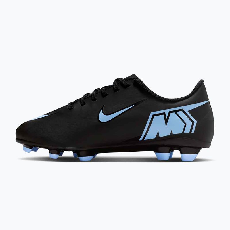 Scarpe da calcio per bambini Nike Mercurial Vapor 16 Club FG/MG nero/blu ghiaccio 9