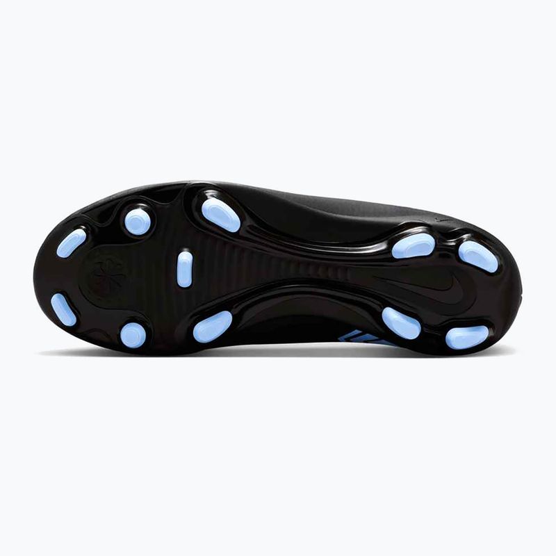 Scarpe da calcio per bambini Nike Mercurial Vapor 16 Club FG/MG nero/blu ghiaccio 12