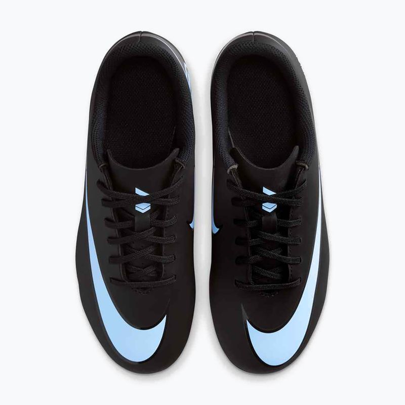 Scarpe da calcio per bambini Nike Mercurial Vapor 16 Club FG/MG nero/blu ghiaccio 13