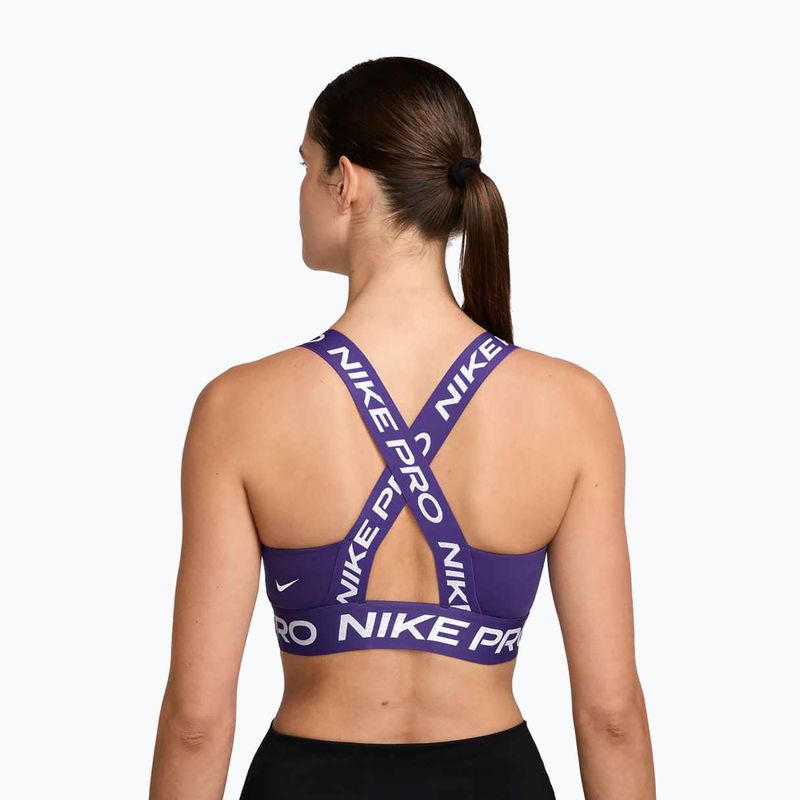 Reggiseno sportivo Nike Pro Light-Support court purple/court purple/white 2