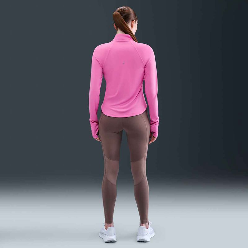 Felpa da running Nike Tempo Dri-Fit 1 / 4 Zip da donna, colore rosa giocoso 6