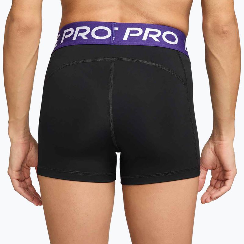 Pantaloncini da donna Nike Pro 365 3" black/court purple/white 3