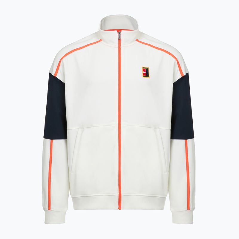 Felpa da tennis uomo Nike Court Heritage sail/turf orange 6
