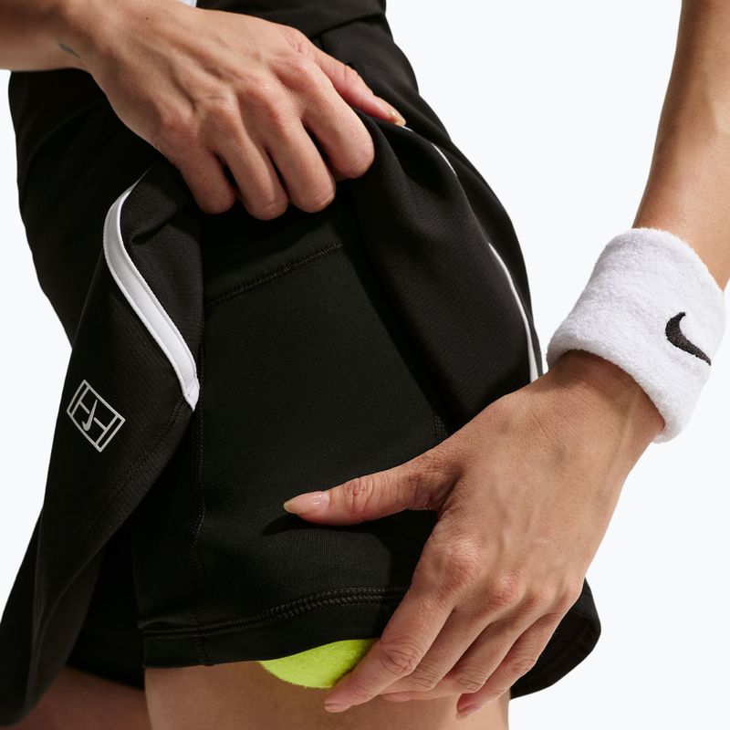 Gonna da tennis Nike Court Advantage Dri-Fit High Waisted black/white 7