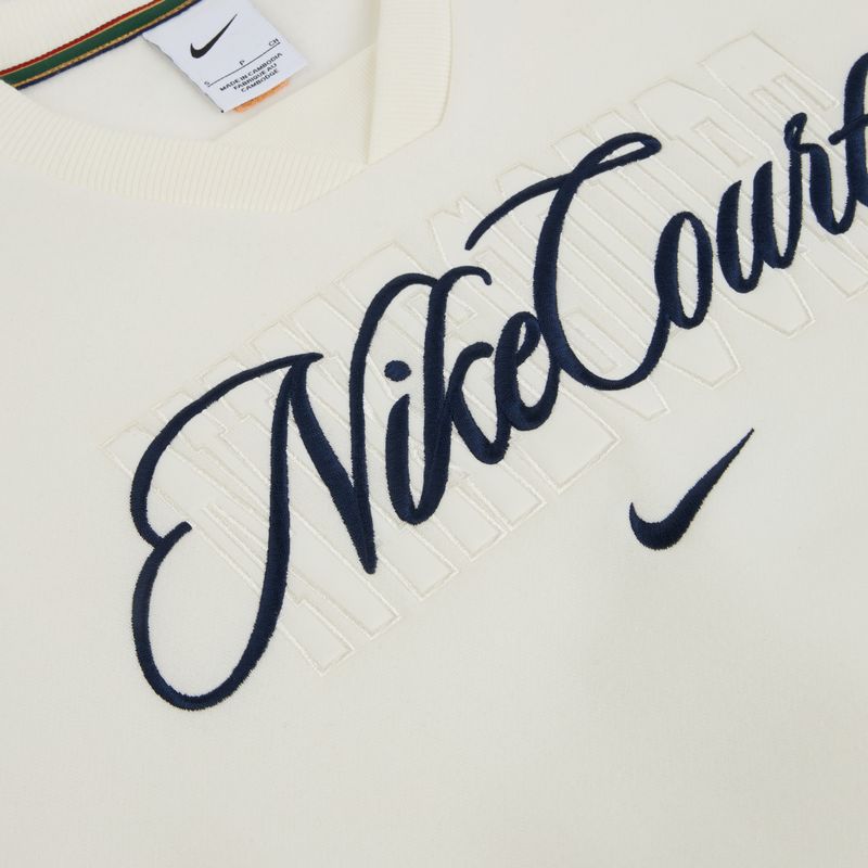 Felpa donna Nike Court Collection French Terry Crew Neck sail/midnight navy 6