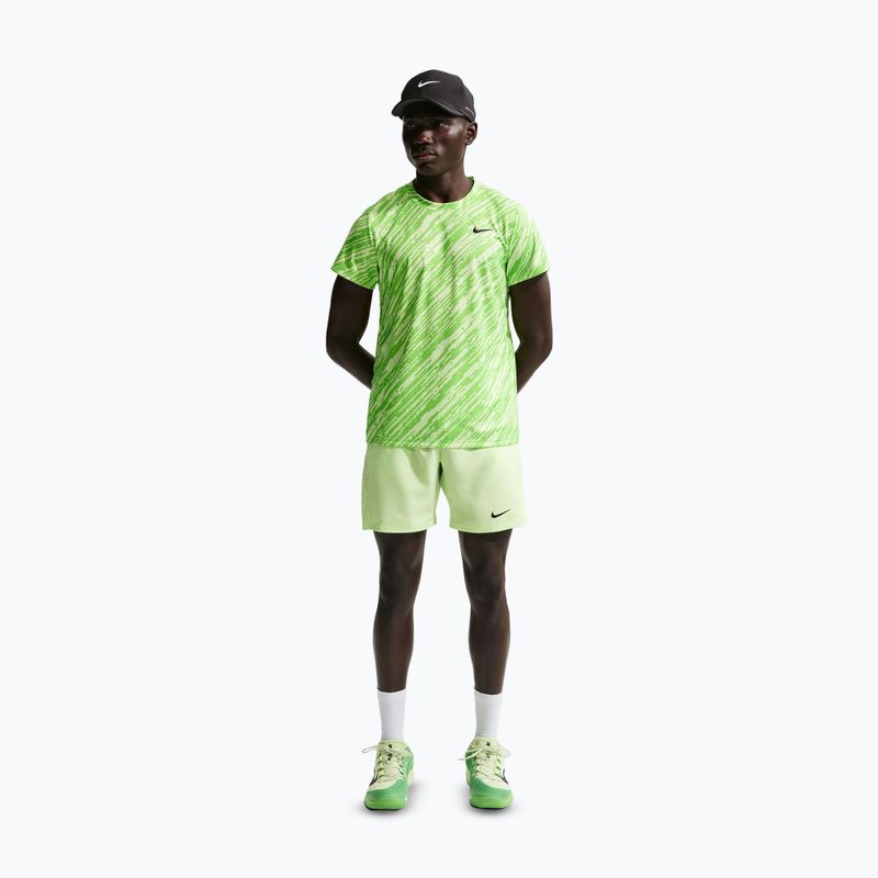 Pantaloncini da tennis uomo Nike Court Dri-Fit Victory 7" light liquid lime/black 3