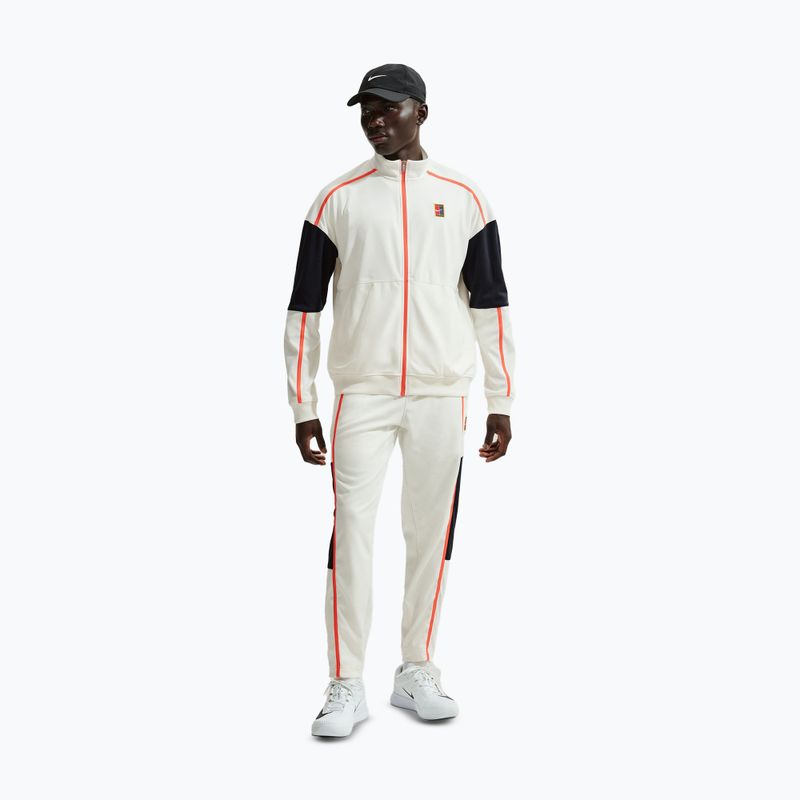 Felpa da tennis uomo Nike Court Heritage sail/turf orange 2