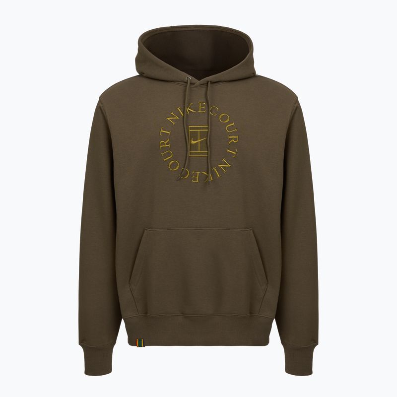 Felpa da tennis da uomo Nike Court Dri-Fit Heritage French Terry Hoodie dark hazel/saffron quartz 4