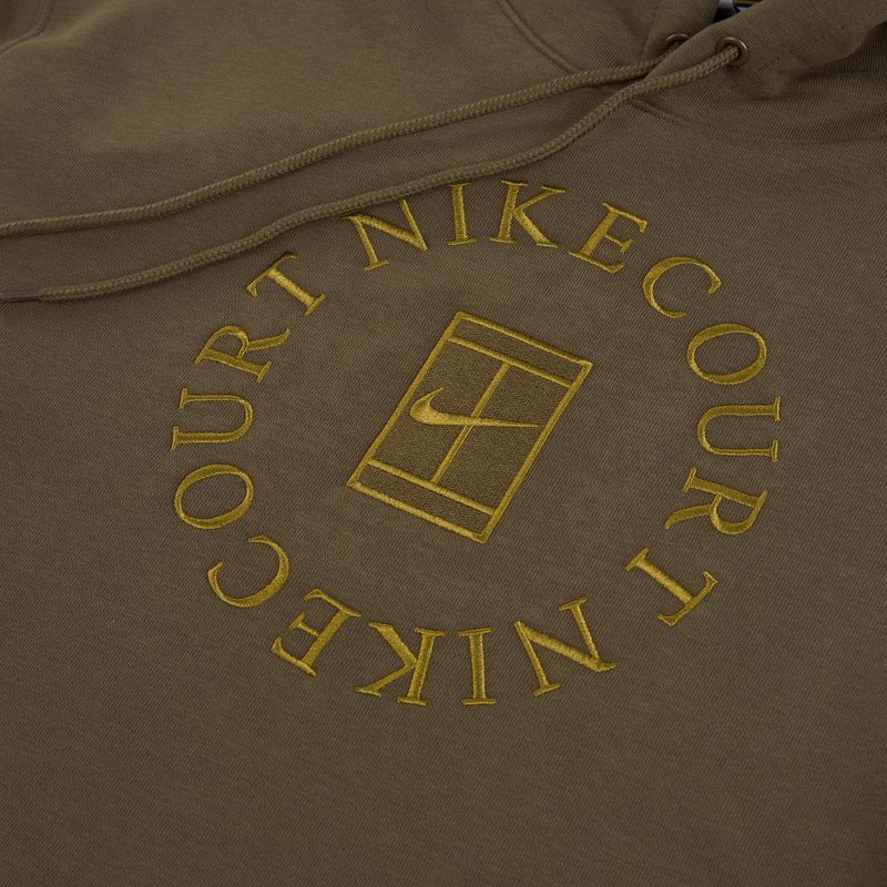 Felpa da tennis da uomo Nike Court Dri-Fit Heritage French Terry Hoodie dark hazel/saffron quartz 7