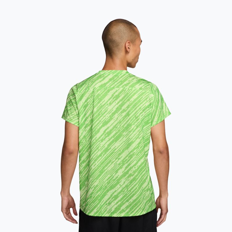 Maglia da tennis uomo Nike Court Dri-Fit Victory Print mean green/black 2