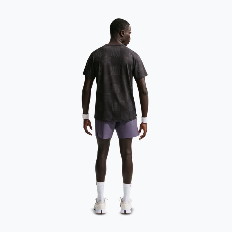 Pantaloncini da tennis da uomo Nike Court Advantage Dri-Fit 6" dark raisin/white 3
