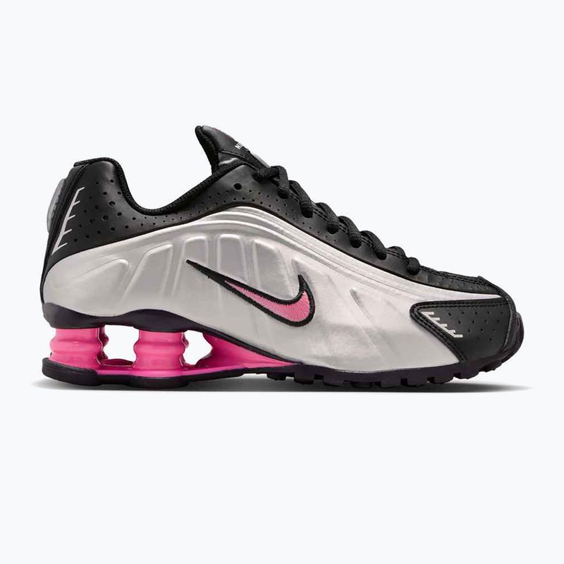 Scarpe Nike Shox R4 black/pinksicle/metallic silver 8