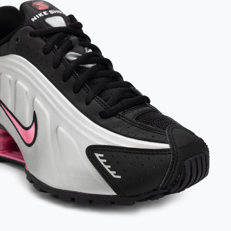 Scarpe Nike Shox R4 black/pinksicle/metallic silver 7