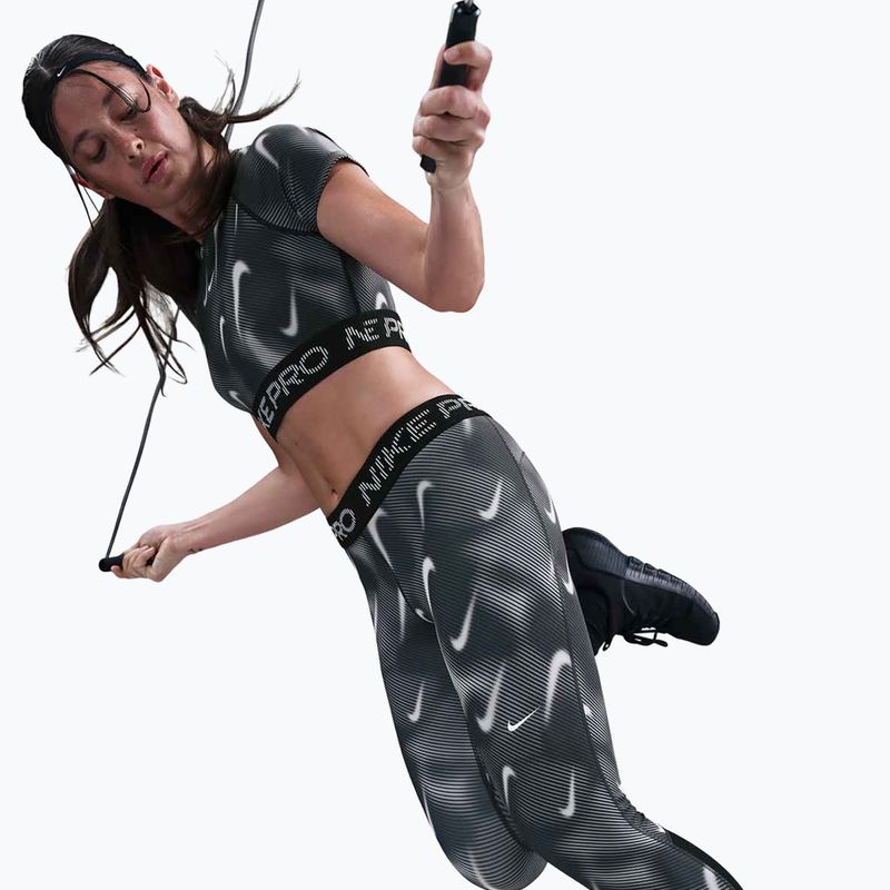 Leggings sportivi da donna Nike Pro Mid-Rise 7/8 black/white/white 6