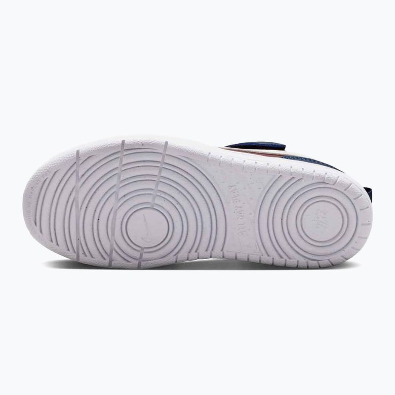 Nike Court Borough Low scarpe da bambino Recraft dark team red/soft pearl/midnight navy 9