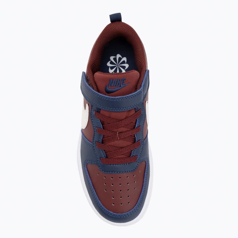 Nike Court Borough Low scarpe da bambino Recraft dark team red/soft pearl/midnight navy 5