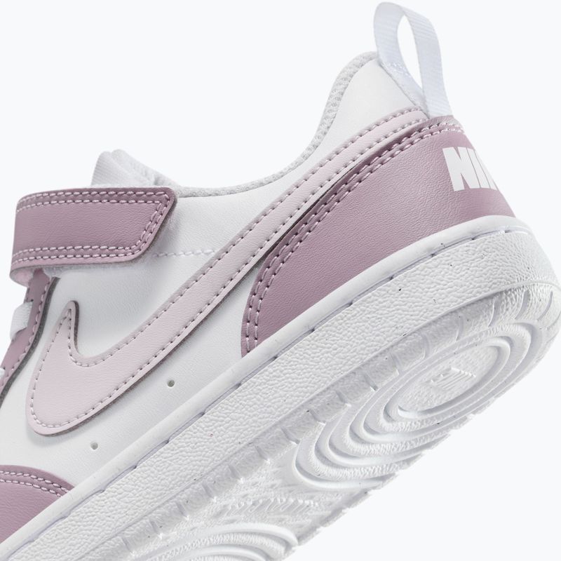Scarpe per bambini Nike Court Borough Low Recraft white/plum fog/white/venice 6