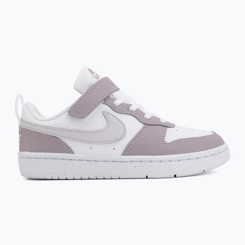 Scarpe per bambini Nike Court Borough Low Recraft white/plum fog/white/venice 2