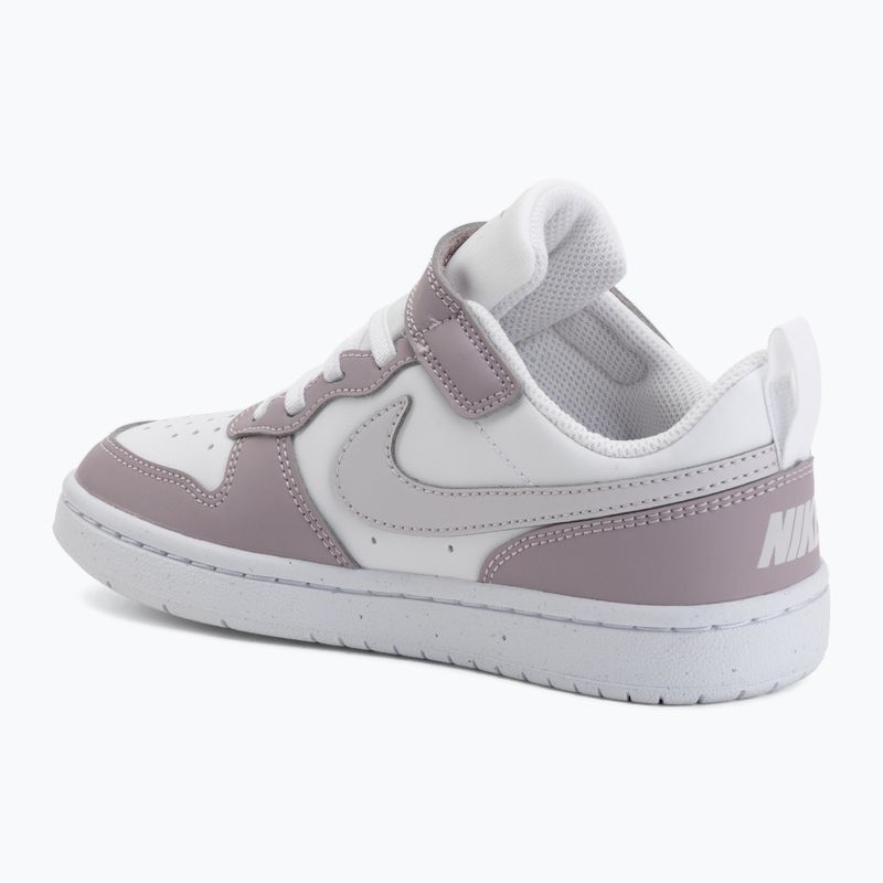 Scarpe per bambini Nike Court Borough Low Recraft white/plum fog/white/venice 3