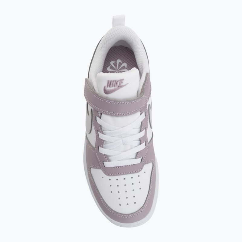 Scarpe per bambini Nike Court Borough Low Recraft white/plum fog/white/venice 5