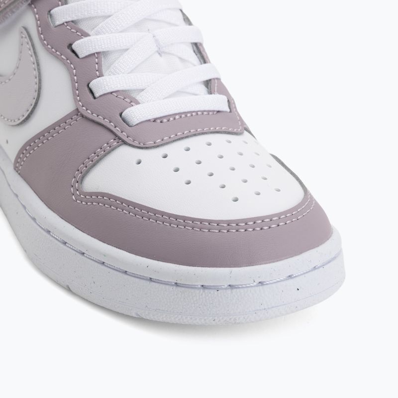 Scarpe per bambini Nike Court Borough Low Recraft white/plum fog/white/venice 7
